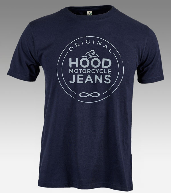 Black T-shirt | Hood Motorcycle Jeans Logo