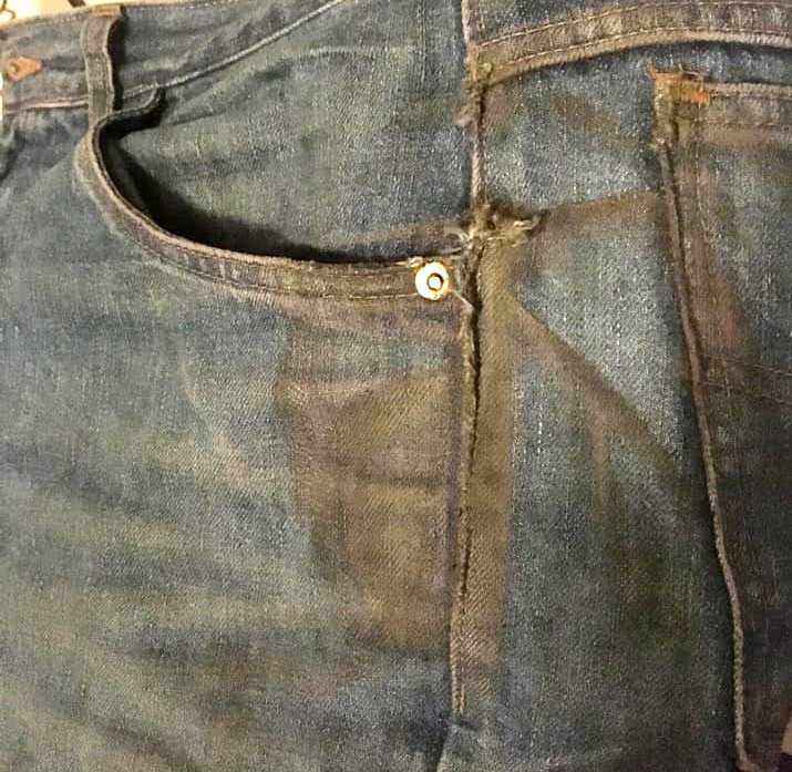 font-wheel-washout Motorcycle Jeans Damage