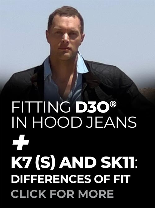 Fitting D3O Armour and Hood Motorcycle Jeans Fit
