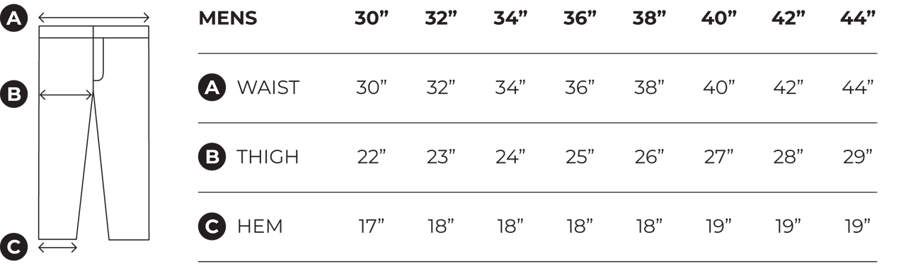 Motorcycle Jean Sizes