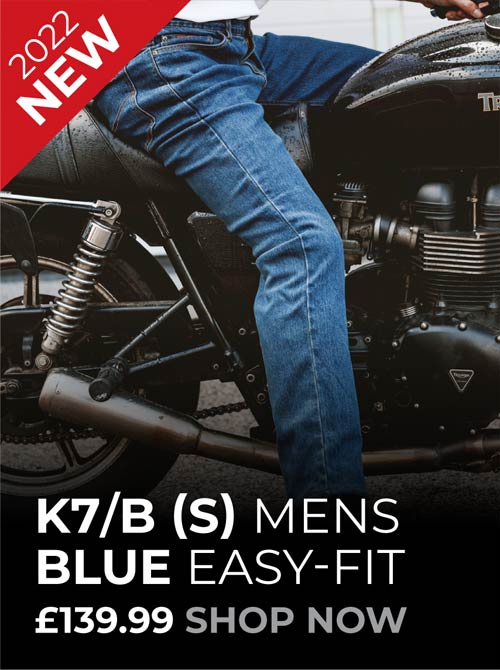 Mens Blue Motorcycle Jeans B