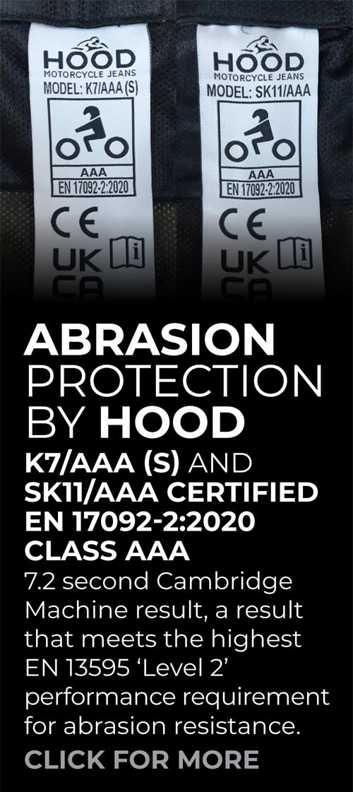 Motorcycle Jeans Abrasion Protection by Hood